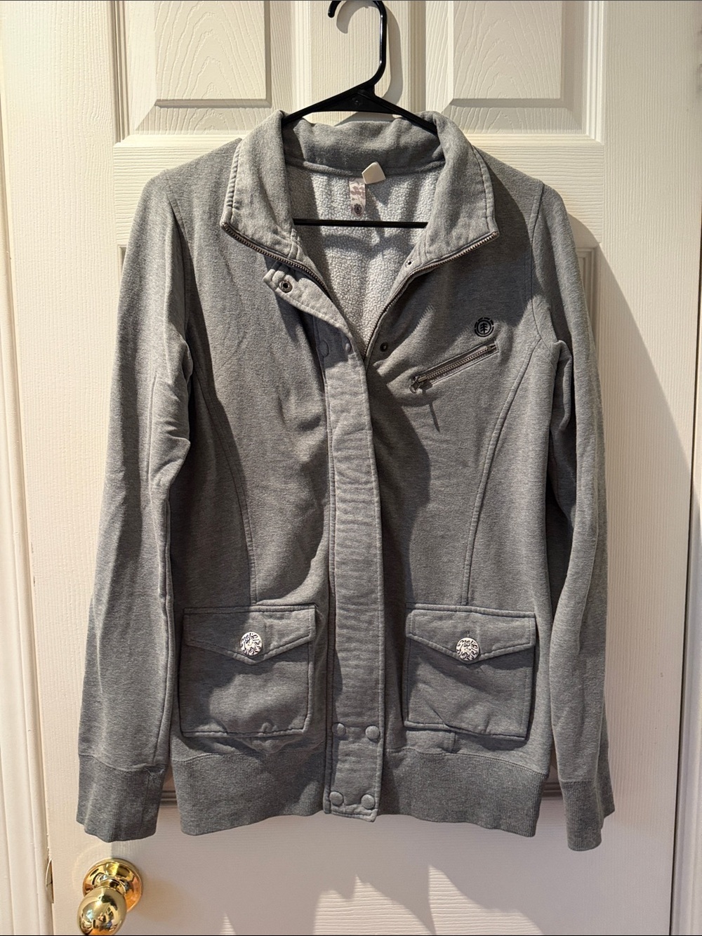 Element Women's Gray Utility Zip Jacket